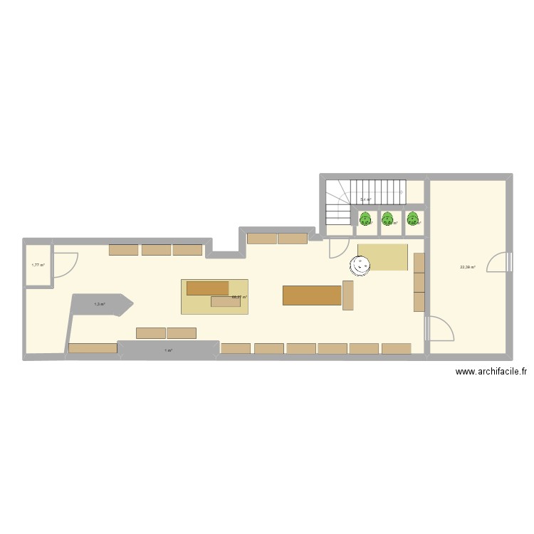 GASTEIZ. Plan de 9 pièces et 103 m2