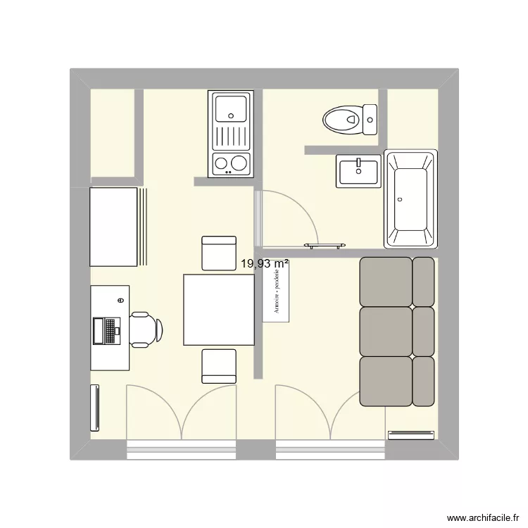 paul. Plan de 1 et 20 m² paul. Plan de 1 et 20 m²