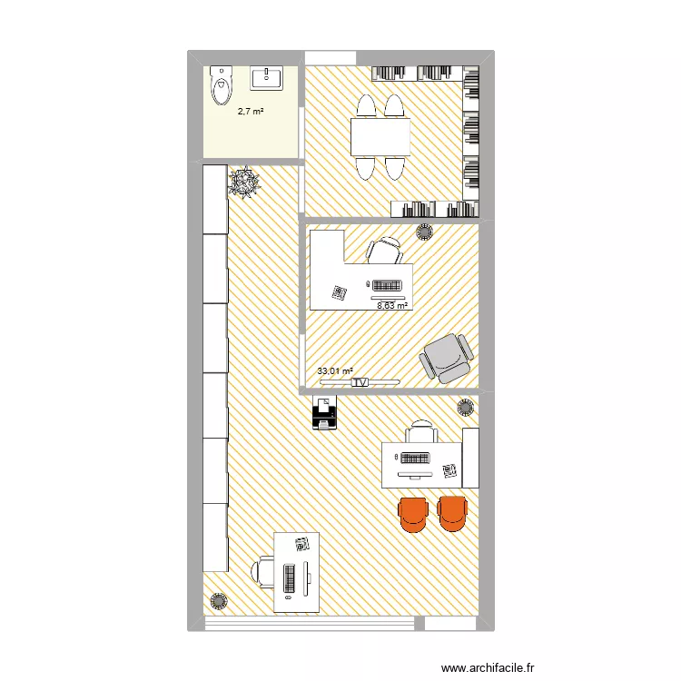 future bureau . Plan de future bureau . Plan de