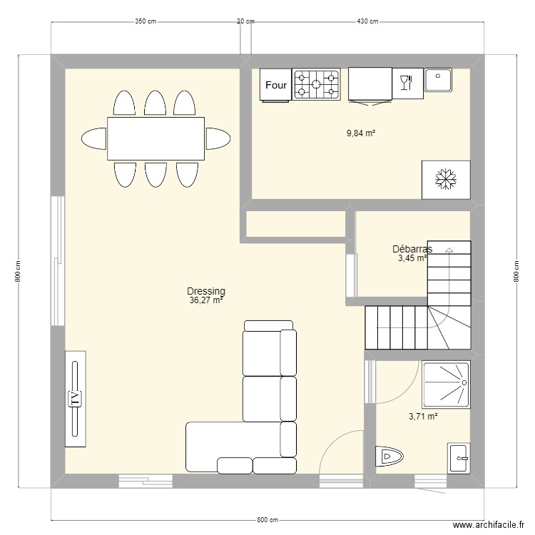 projet new. Plan de 0 pièce et 0 m2