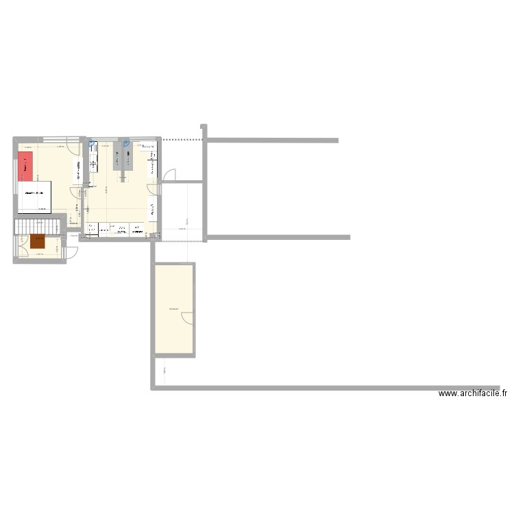 opti. Plan de 3 pièces et 77 m2