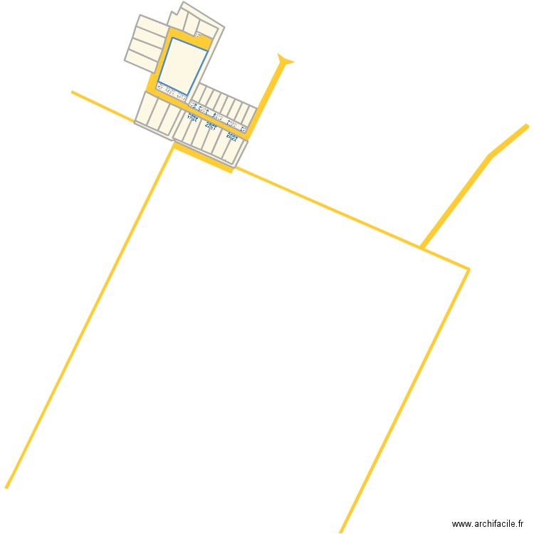 Saint xandre 1 avec les lots . Plan de 29 pièces et 9441 m2