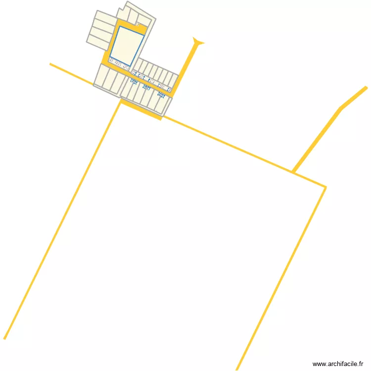 Saint xandre 1 avec les lots . Plan de 
