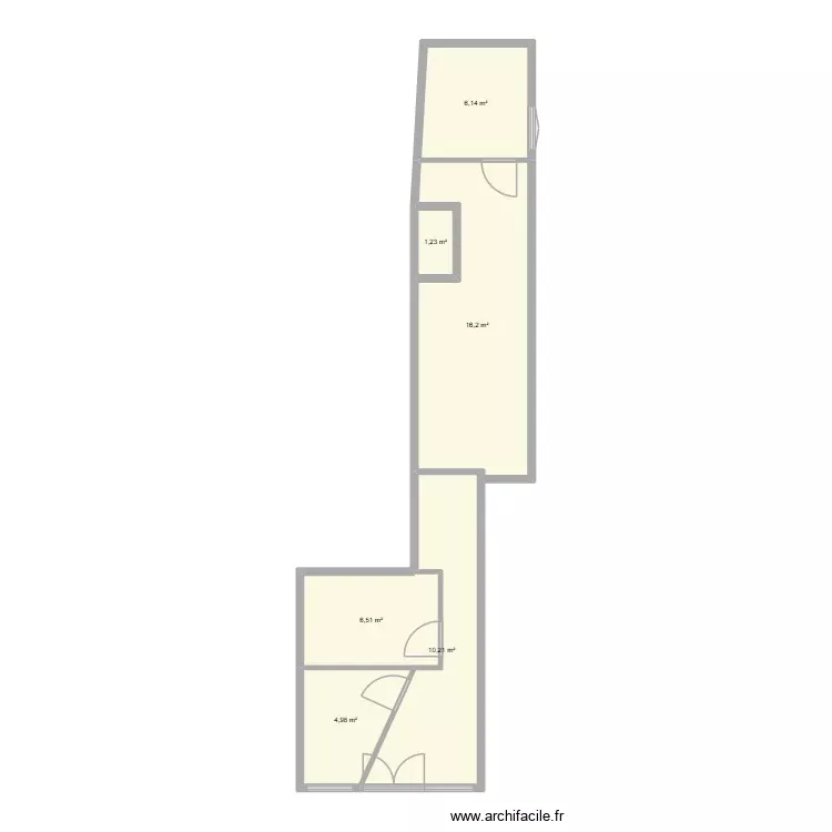 Projet localLAVAUR. Plan de 6 Pièces et 45 m² Projet localLAVAUR. Plan de 6 Pièces et 45 m²