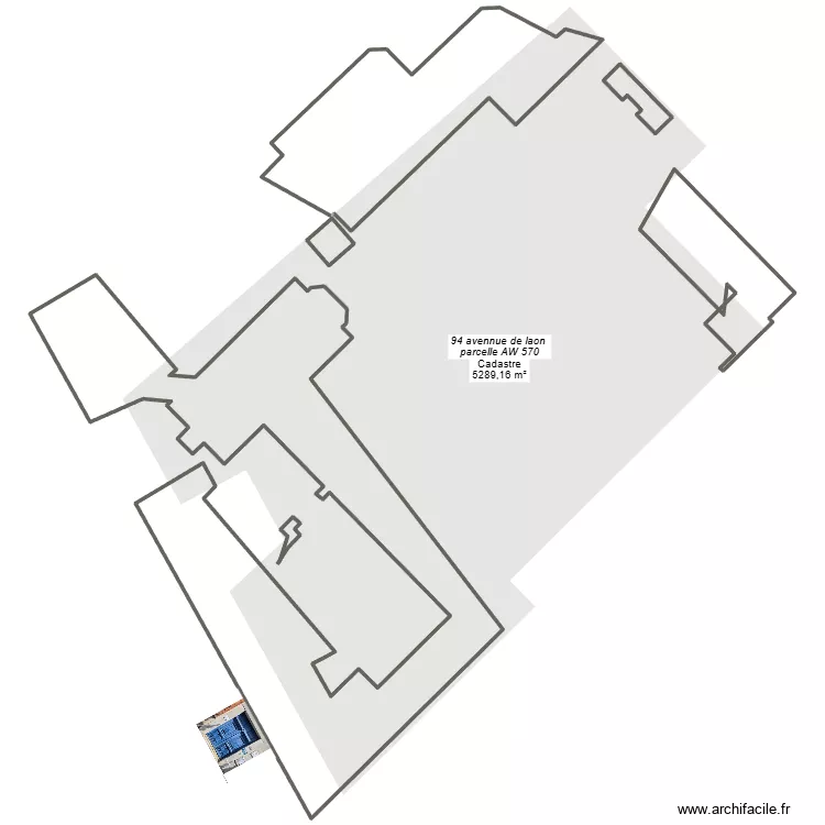 remplacement porte 94 av de laon 51100 Reims. Plan de 