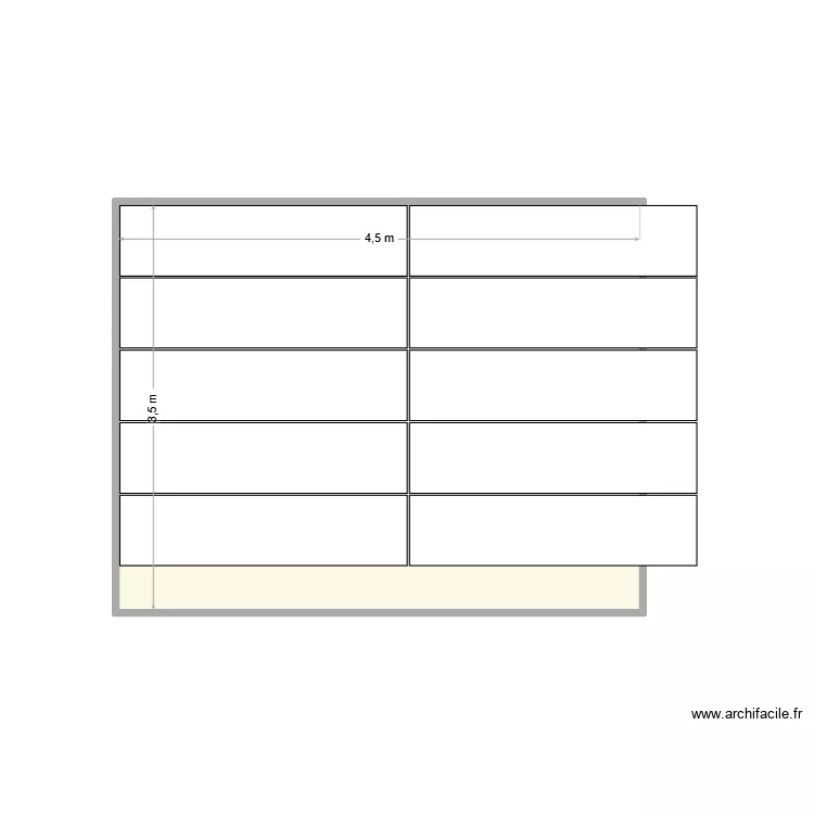SOL OSB MEZZANINE GUERANDE. Plan de 