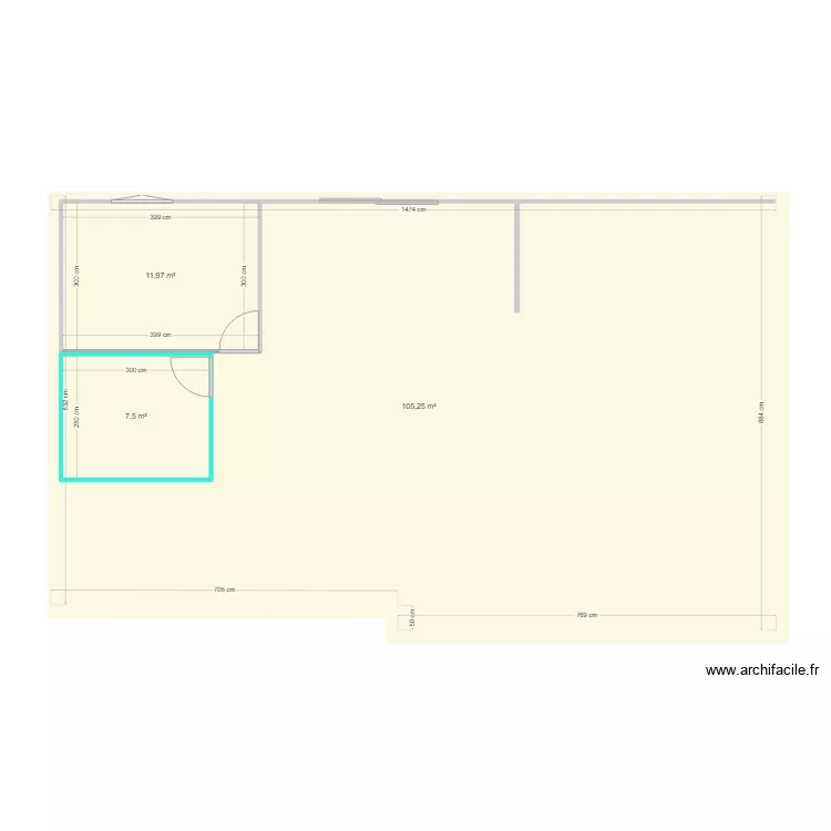 Maison Blou. Plan de 