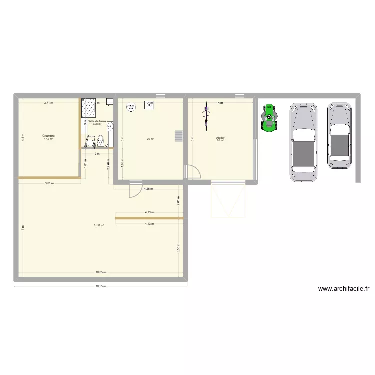 MAIZON. Plan de 5 et 125 m² MAIZON. Plan de 5 et 125 m²