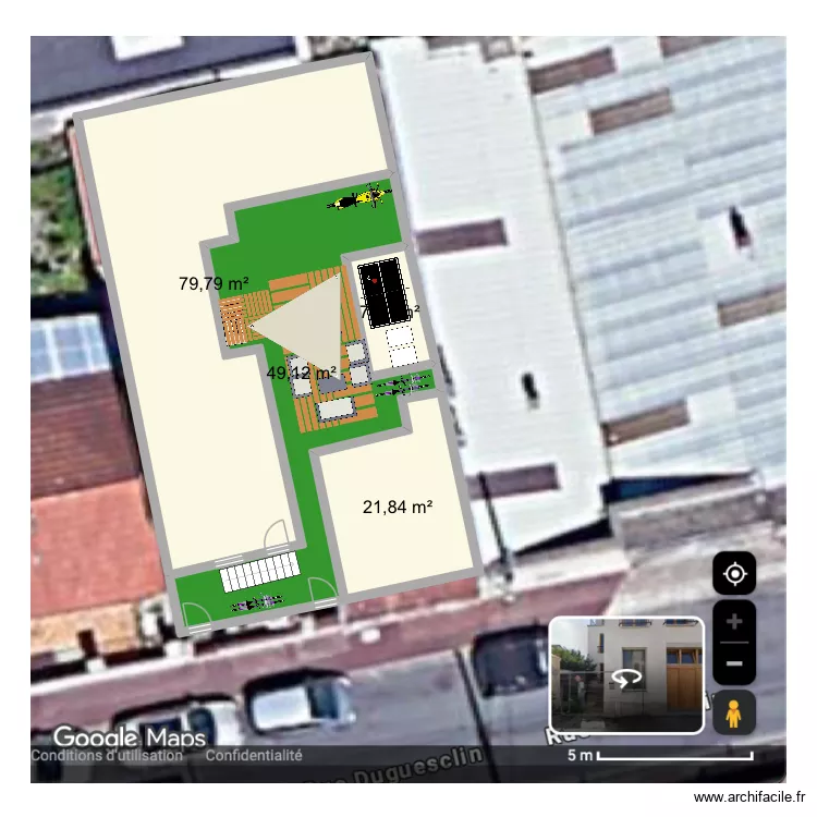 VITRY DUGUESCLIN. Plan de 8  et 267 m²