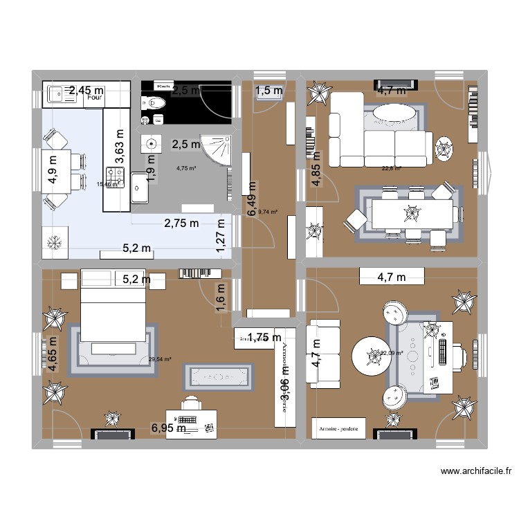 Chez Boubou. Plan de 0 pièce et 0 m2