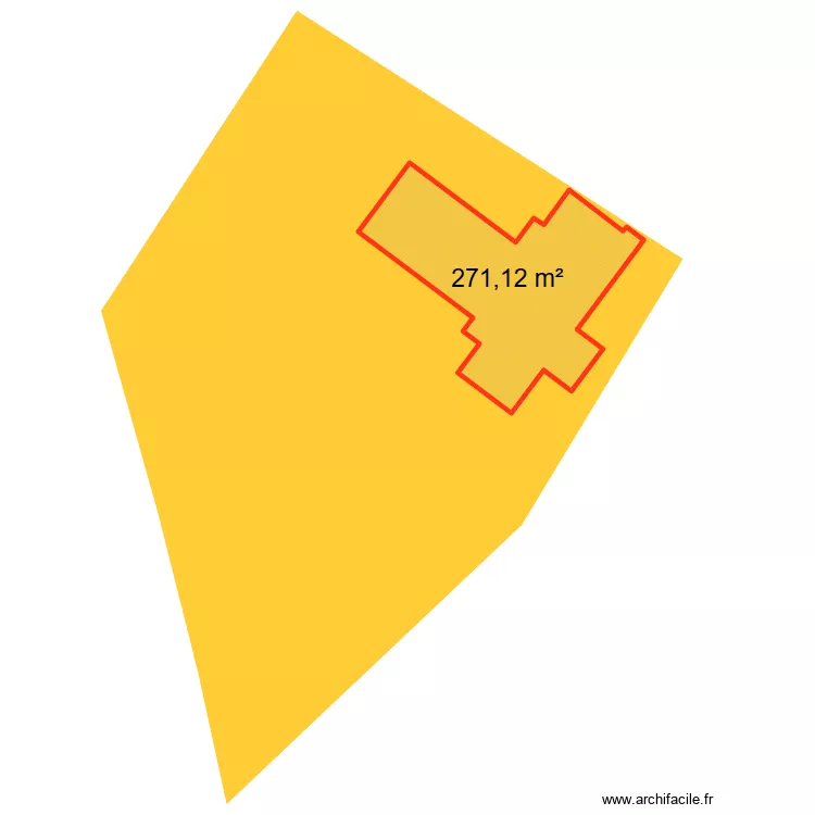 tocade cadastre. Plan de 1  et 271 m²