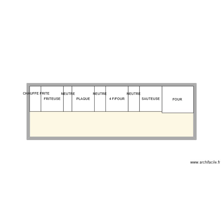 L'ATELIER. Plan de 1 pièce et 11 m2