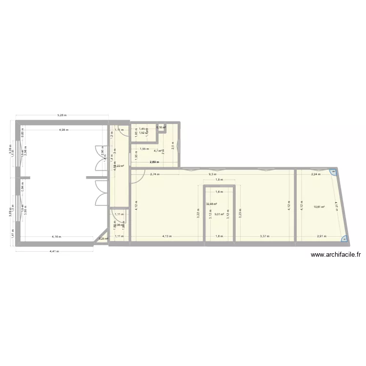 LORILLEUX AAPPARTEMENT. Plan de 