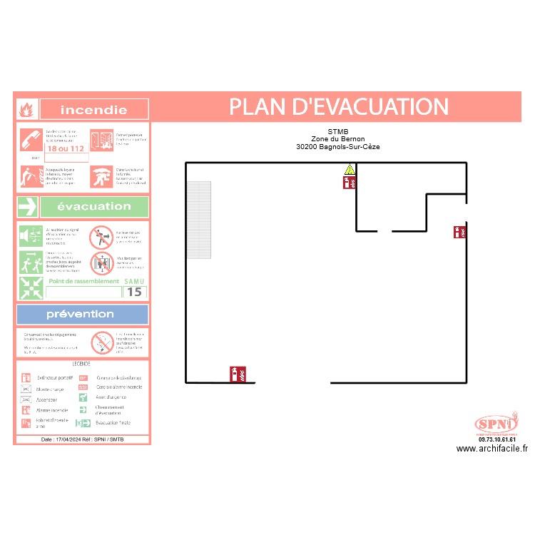 SMTB BAGNOLS-SUR-CÈZE 1. Plan de 0 pièce et 0 m2