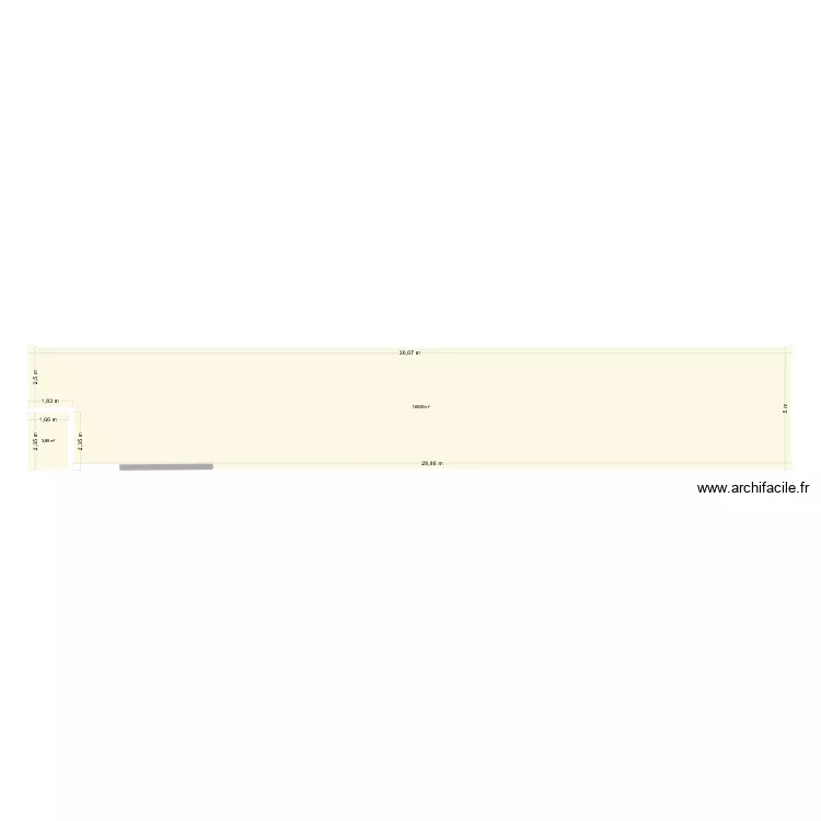 BUREAU VIDE. Plan de 2 et 153 m² BUREAU VIDE. Plan de 2 et 153 m²