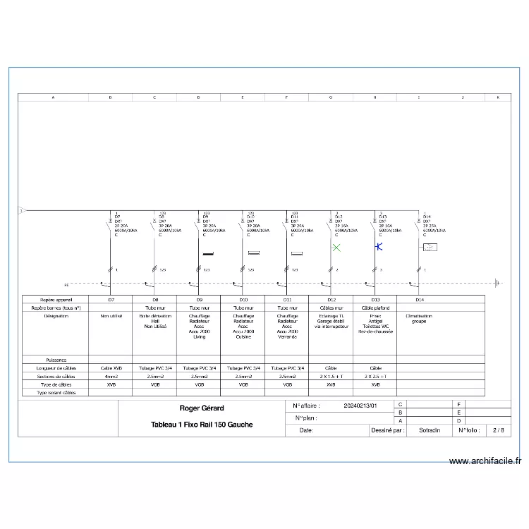 T1 UNIFILAIRE R2. Plan de T1 UNIFILAIRE R2. Plan de