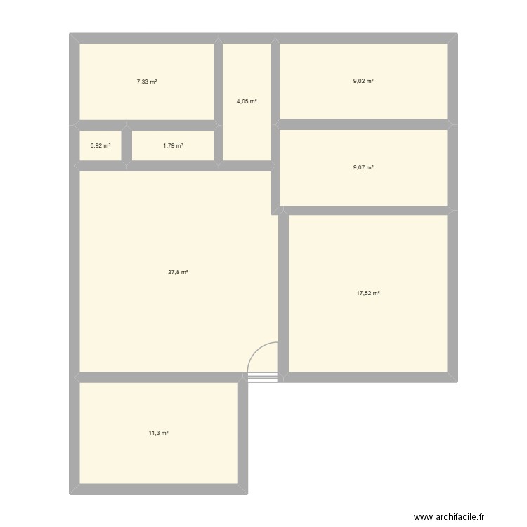 maaison 2.0. Plan de 9 pièces et 89 m2