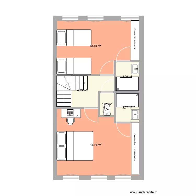 Chioggia 1er. Plan de 6 et 37 m² Chioggia 1er. Plan de 6 et 37 m²