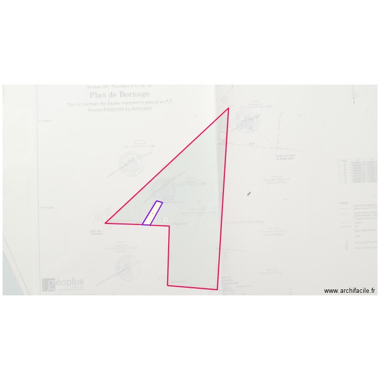 cimetiere. Plan de 1 pièce et 32 m2