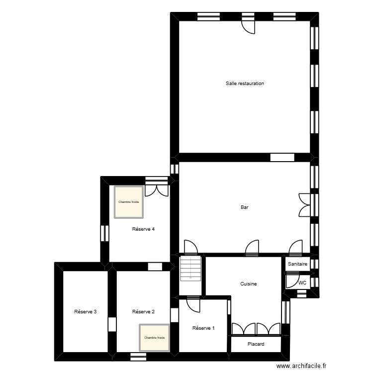 La balance. Plan de 13 pièces et 202 m2