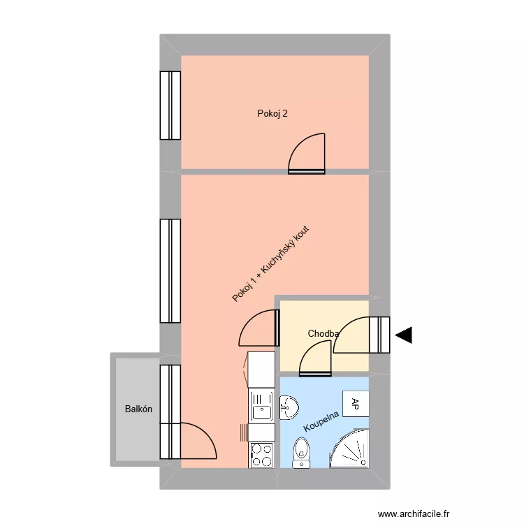 Kapitána Jasioka 734, byt 4. Plan de 9 et 161 m² Kapitána Jasioka 734, byt 4. Plan de 9 et 161 m²