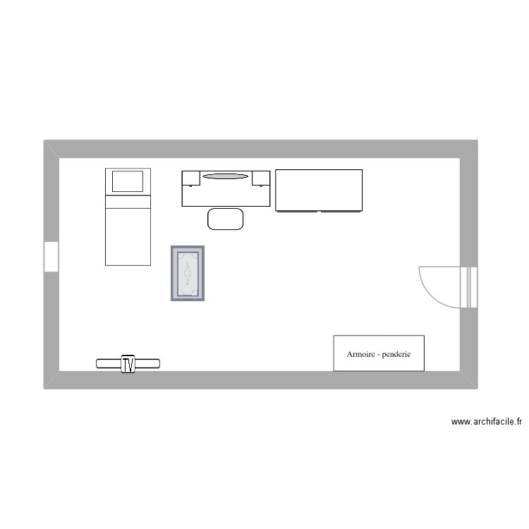 ma chambre Norhan. Plan de 0 pièce et 0 m2