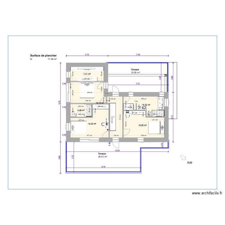 planD inversv1. Plan de 0 pièce et 0 m2