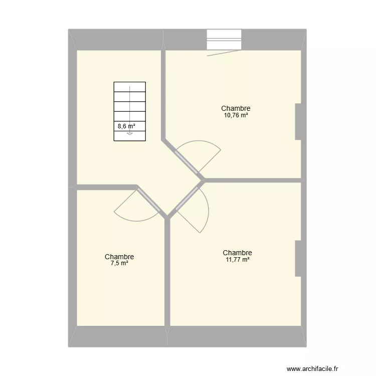 s128 grenier. Plan de 4 pièces et 39 m²