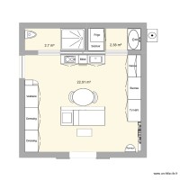 IDEAL STUDIO BLOC SDO WC CUISINE 28M2