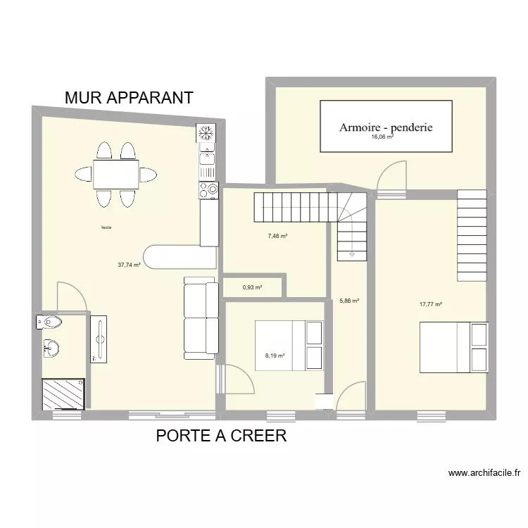MODIFICATION n°2. Plan de 17 pièces et 186 m² MODIFICATION n°2. Plan de 17 pièces et 186 m²