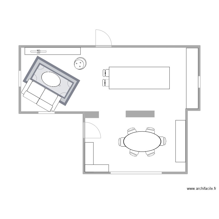 THOMAS PLOUMAGOAR. Plan de 1 pièce et 44 m2