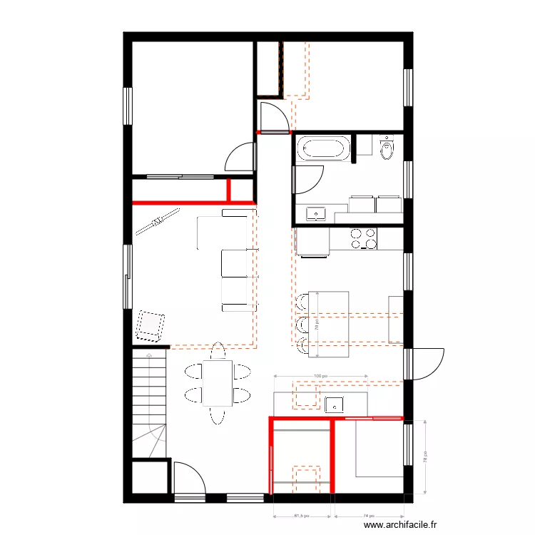 lavigueur rdch2. Plan de 