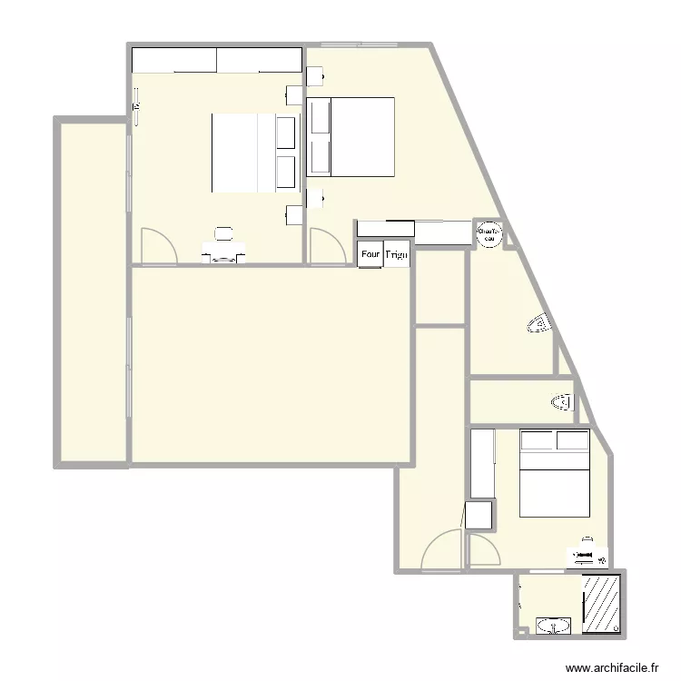 cap d\'ail russe. Plan de 14 et 105 m² cap d\'ail russe. Plan de 14 et 105 m²