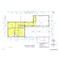 plan de distrisbution villa 1