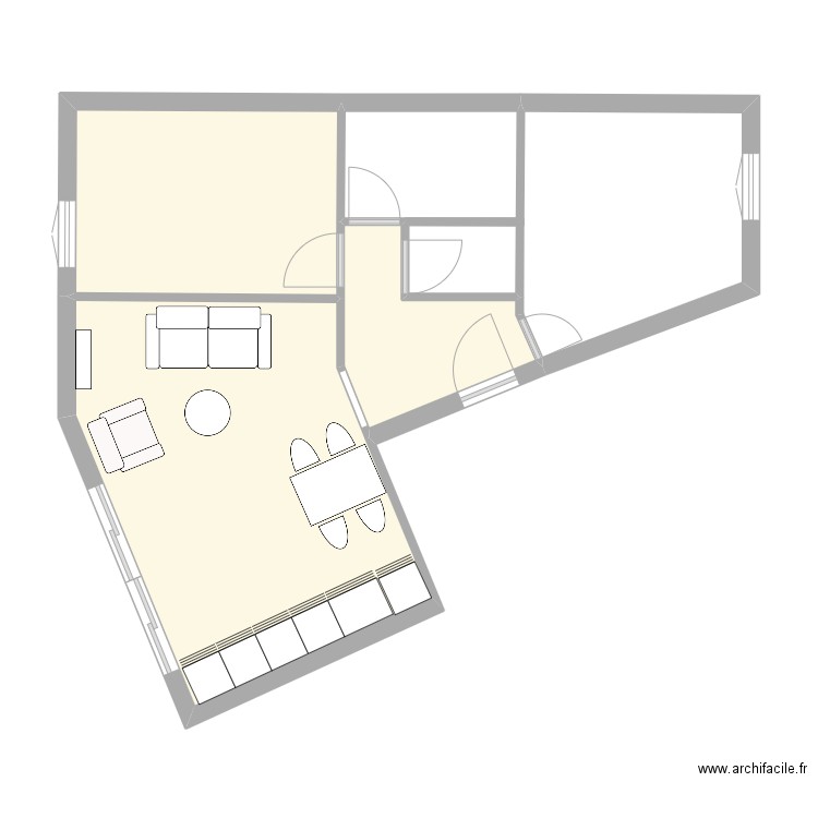 250810 Thiais v0. Plan de 3 pièces et 37 m2