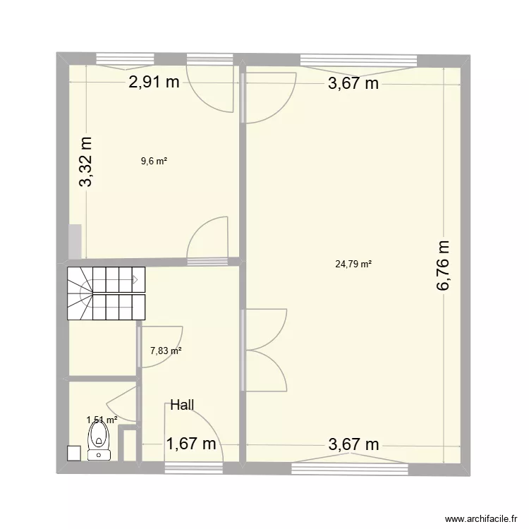 M GMFrdc. Plan de 4 et 44 m² M GMFrdc. Plan de 4 et 44 m²