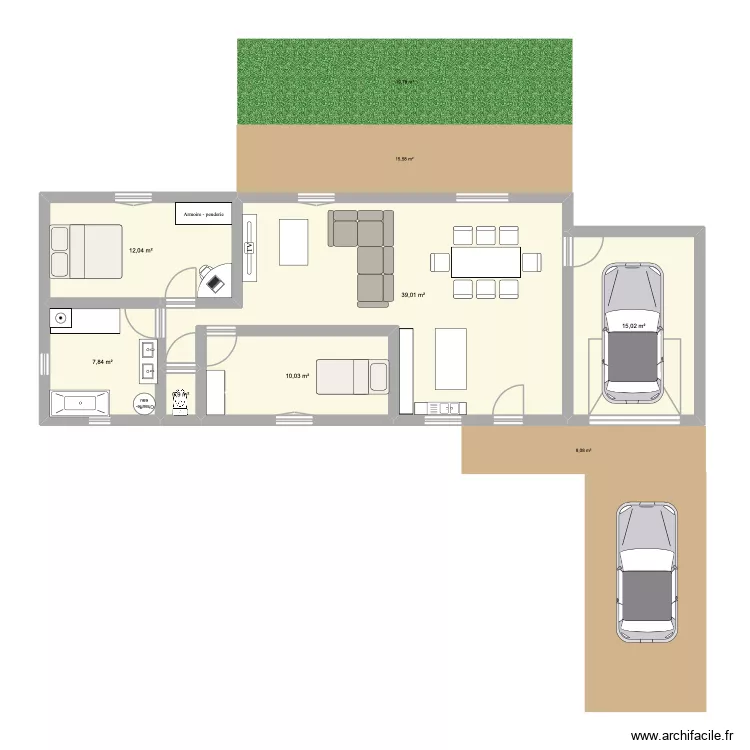 plan V2. Plan de 6 Pièces et 85 m² plan V2. Plan de 6 Pièces et 85 m²