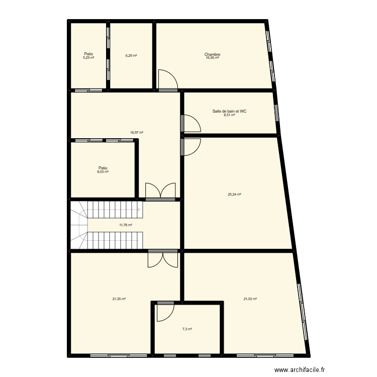 EXO 2 Etage. Plan de 11 pièces et 149 m2