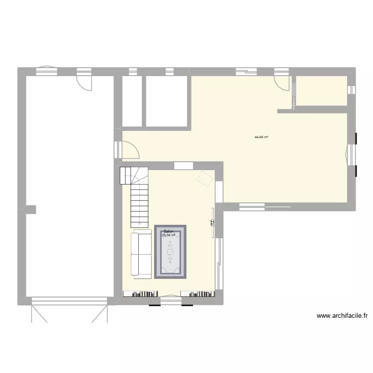 PDB. Plan de 2  et 70 m²