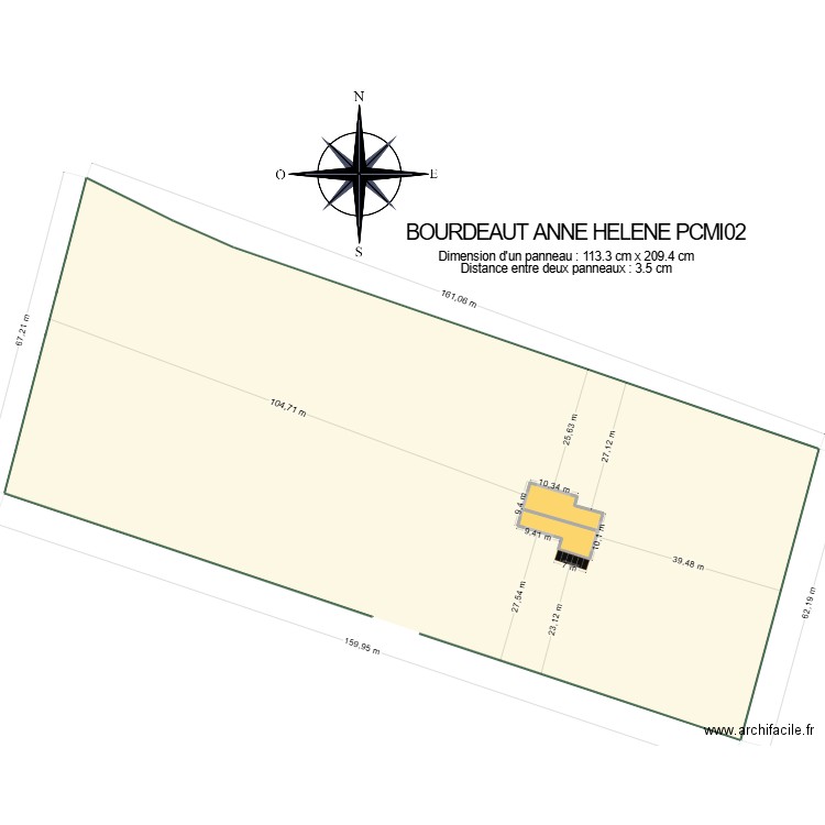 BOURDEAUT ANNE HELENE pcmi02. Plan de 2 pièces et 143 m2