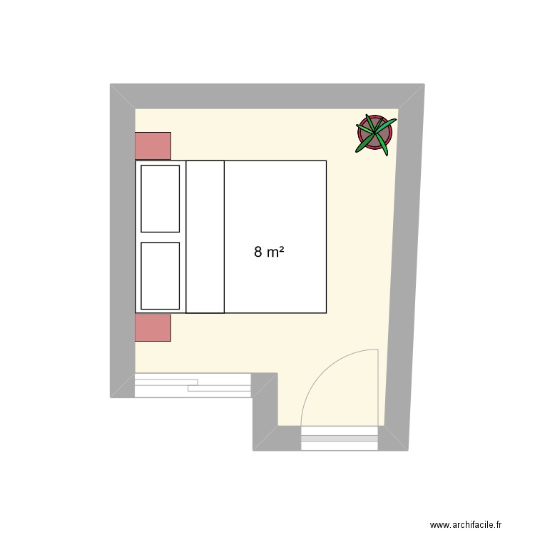 chambre. Plan de 0 pièce et 0 m2