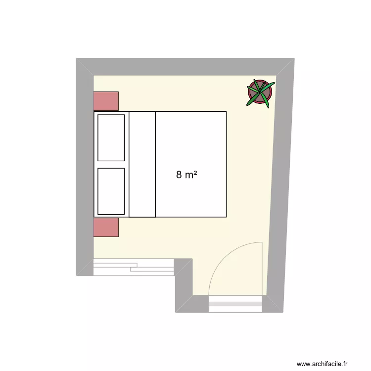 chambre. Plan de chambre. Plan de