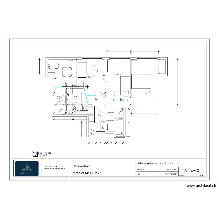 M DEMYK. Plan de 0 pièce et 0 m2