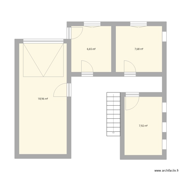 Allonzier lyard. Plan de 4 pièces et 41 m2