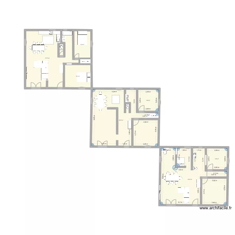 maison essai. Plan de 
