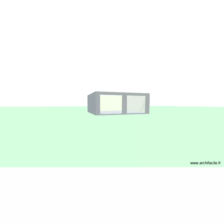 garage. Plan de 1  et 33 m²