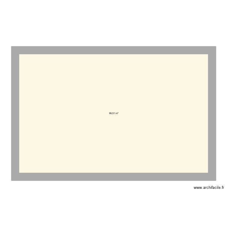 Maison 1 plan initial. Plan de 2 pièces et 140 m2