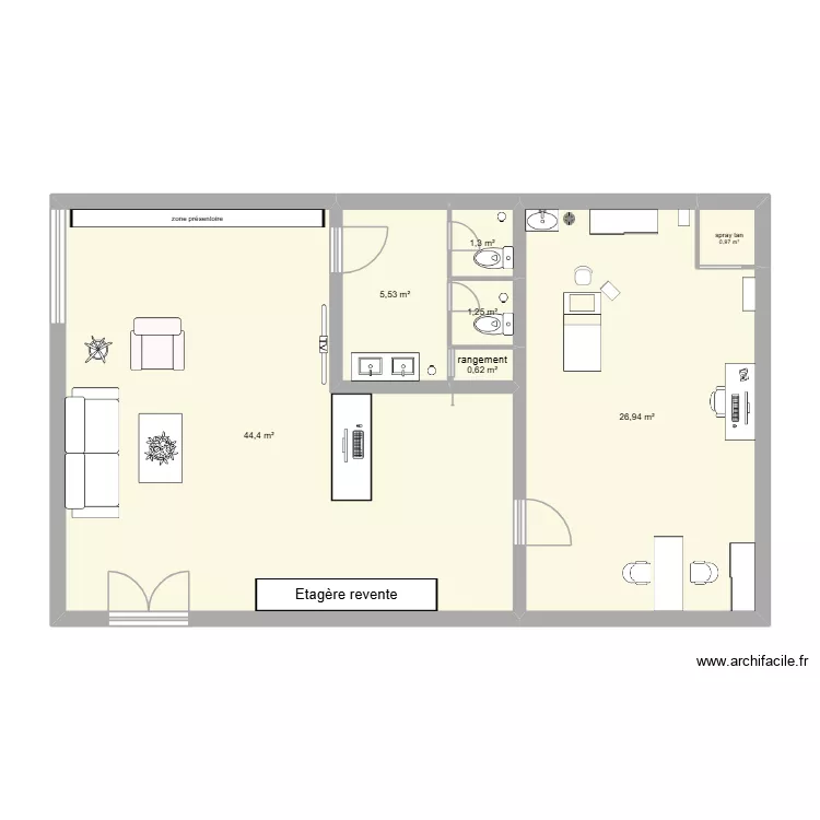 salon de reve. Plan de 7 et 81 m² salon de reve. Plan de 7 et 81 m²