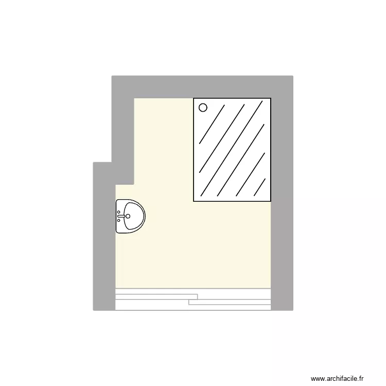 blochet etape 1. Plan de 1 Pièce et 4 m² blochet etape 1. Plan de 1 Pièce et 4 m²