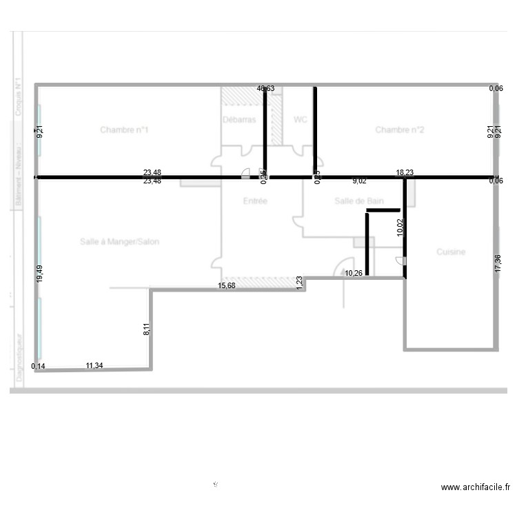 plan paris 18 1. Plan de 3 pièces et 935 m2